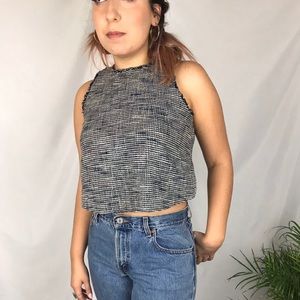 Zara cropped woven top